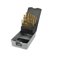 Spiralbohrer Satz HSS-G TIN - 25 tlg.