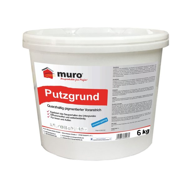 Putzgrund / Quarzgrund weiß pigmentiert / 6 kg