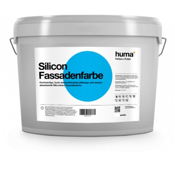 HUMA Silicon Fassadenfarbe - 5L Weiß