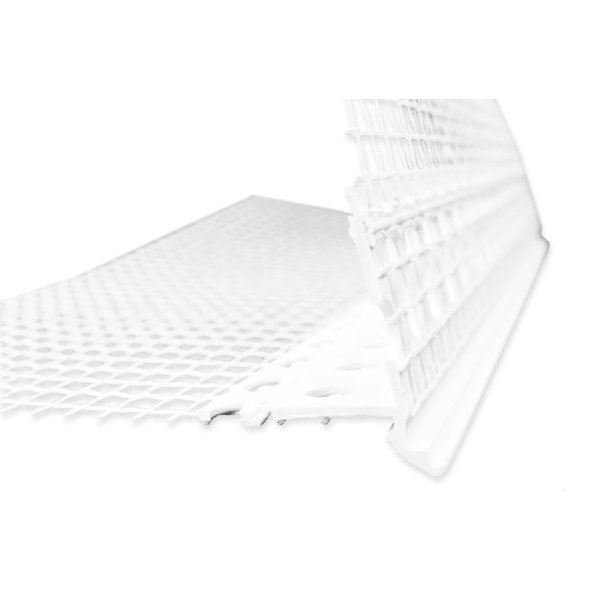 PVC Abschlussprofil mit Tropfkante 5mm